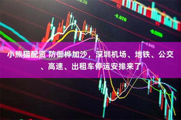 小熊猫配资 防御桦加沙，深圳机场、地铁、公交、高速、出租车停运安排来了